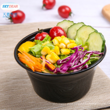 Salad bowl plastic clear lid